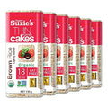 Suzie's Organic Rice Cake Thins|USDA Organic, NON-GMO, Fat-Free, Sugar-Free, Gluten-Free|Low-Calorie Snack-16 Calories Per Slice|Bread & Cracker Replacement