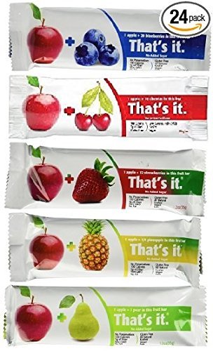 That's It Fruit Bars, 6 Flavors Variety Pack (Pack of 48)