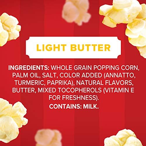 Orville Redenbacher's Microwave Popcorn Variety Pack of Naturals Light Classic Butter & Sea Salt Popcorn, 2.69 oz (6 count) + Light Butter Popcorn 2.69 oz (6 count)