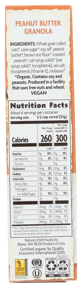 Nature's Path Peanut Butter Granola 48x 11.5 Oz