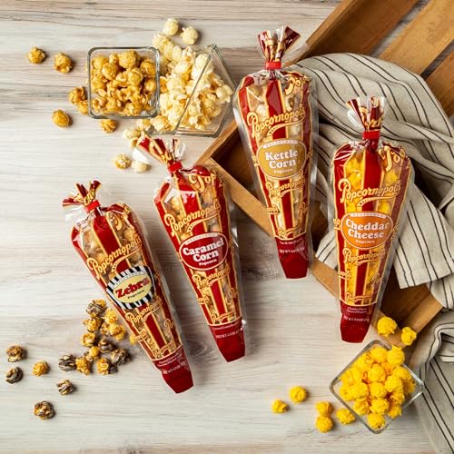 Popcornopolis Gourmet Popcorn Cone Variety Pack 12 & 40PK Variation Parent