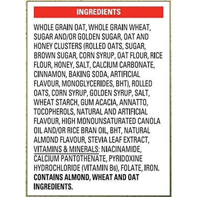 General Mills Oatmeal Crisp Maple Nut Flavour Cereal, 460g/16oz (12pk), (Imported from Canada)