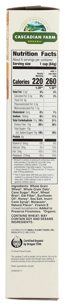 Cascadian Farm Hearty Morning 40x 14.6OZ