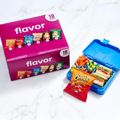 Frito-Lay Snacks Variety Pack, Flavor Mix, Single Serve Snack Bags, (18 Pack), Fritos, Cheetos, Lay's, Doritos, Chips