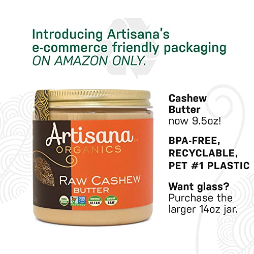 Artisana Organics Raw Cashew Butter - No Sugar Added, Vegan and Paleo Friendly, Non GMO