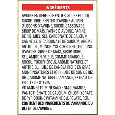 General Mills Oatmeal Crisp Maple Nut Flavour Cereal, 460g/16oz (12pk), (Imported from Canada)