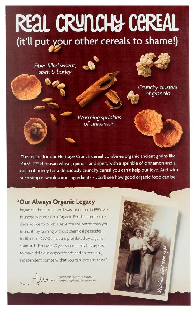 Nature's Path Heritage Crunch Cereal 48x 14 Oz