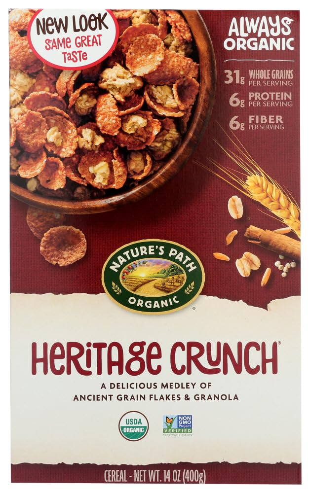 Nature's Path Heritage Crunch Cereal 48x 14 Oz