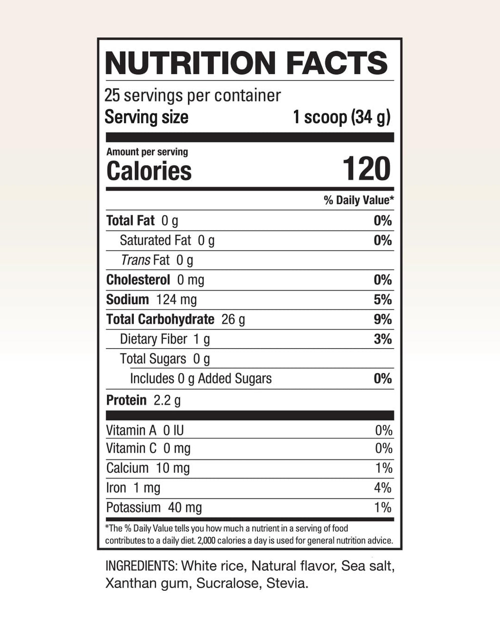 Elev8 Creamy Rice - 25 Servings