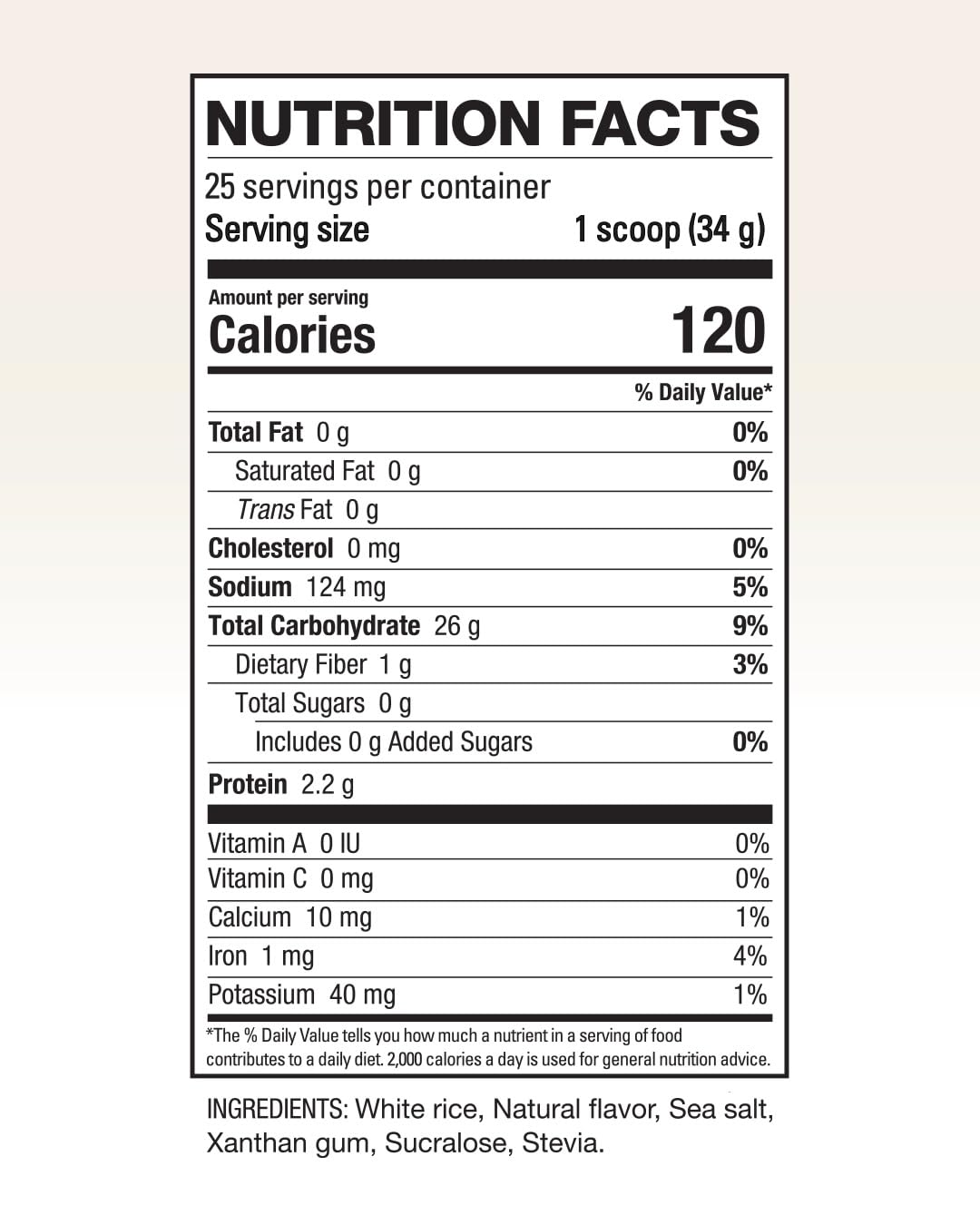 Elev8 Creamy Rice - 25 Servings