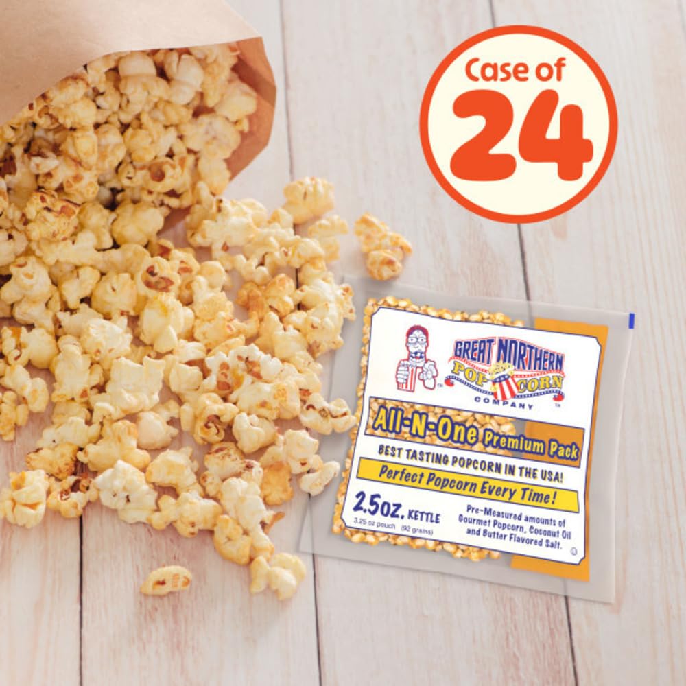 POPCORN Machine Popcorn Packets - All-in-One Movie Theater Style