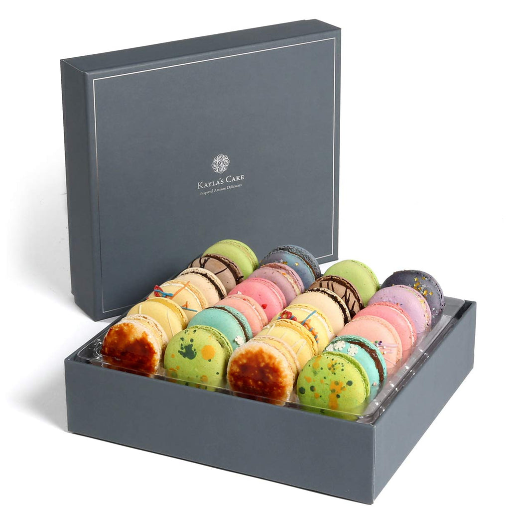 French Macarons Gourmet Cookies Chocolate Gift Basket Snack Care Package Desserts Food European Corporate Birthday Cake Assortments for College Student