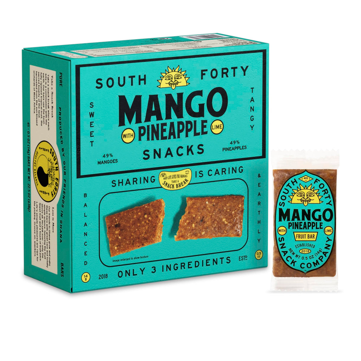 South 40 Snacks Premium Tropical Fruit Bars