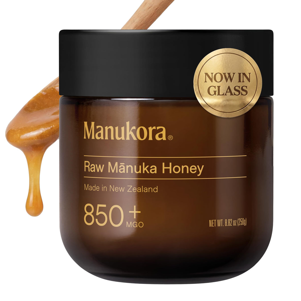 Manukora UMF 20+/MGO 850+ Raw Manuka Honey - Authentic Non-GMO New Zealand Honey, UMF & MGO Certified, Traceable from Hive to Hand