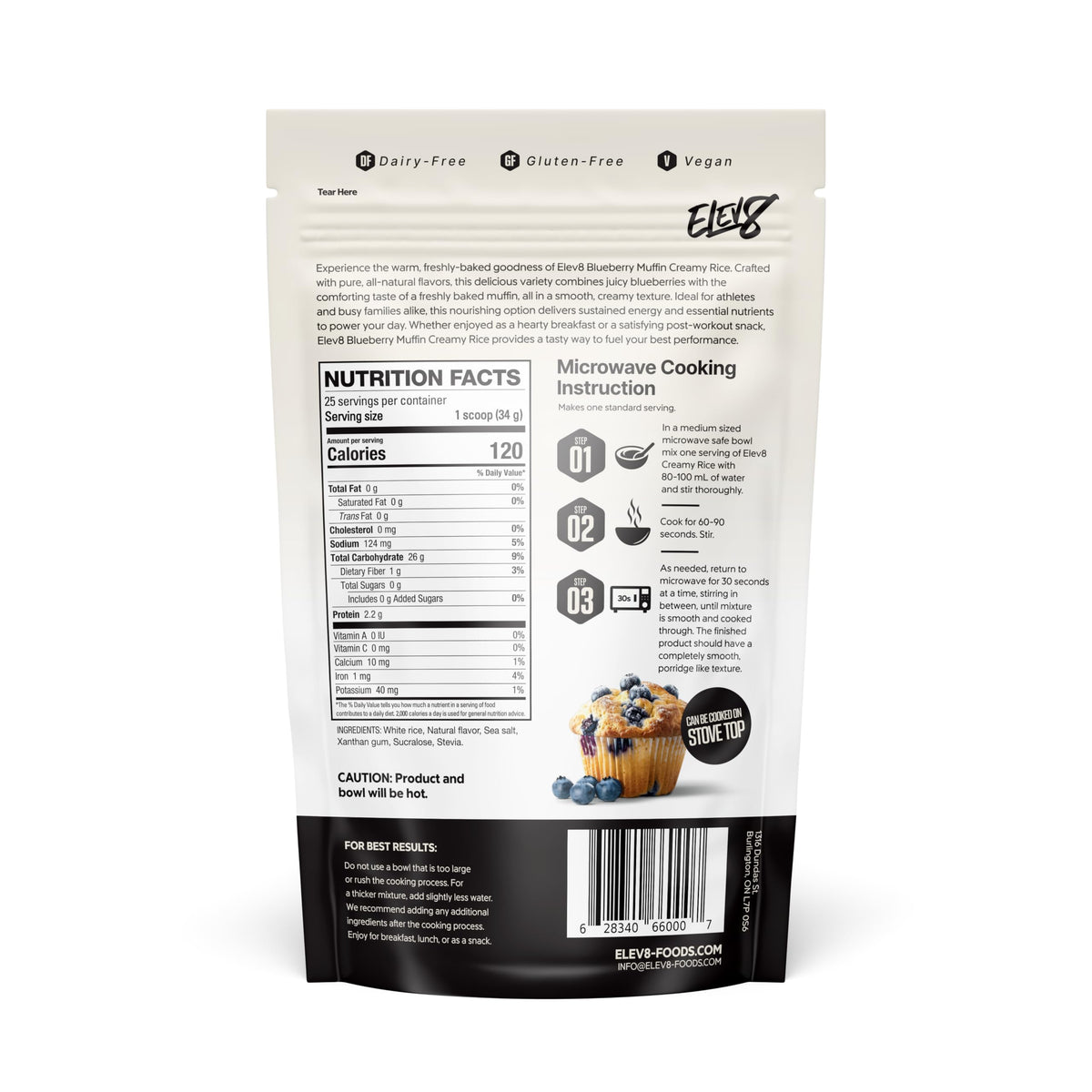 Elev8 Creamy Rice - 25 Servings