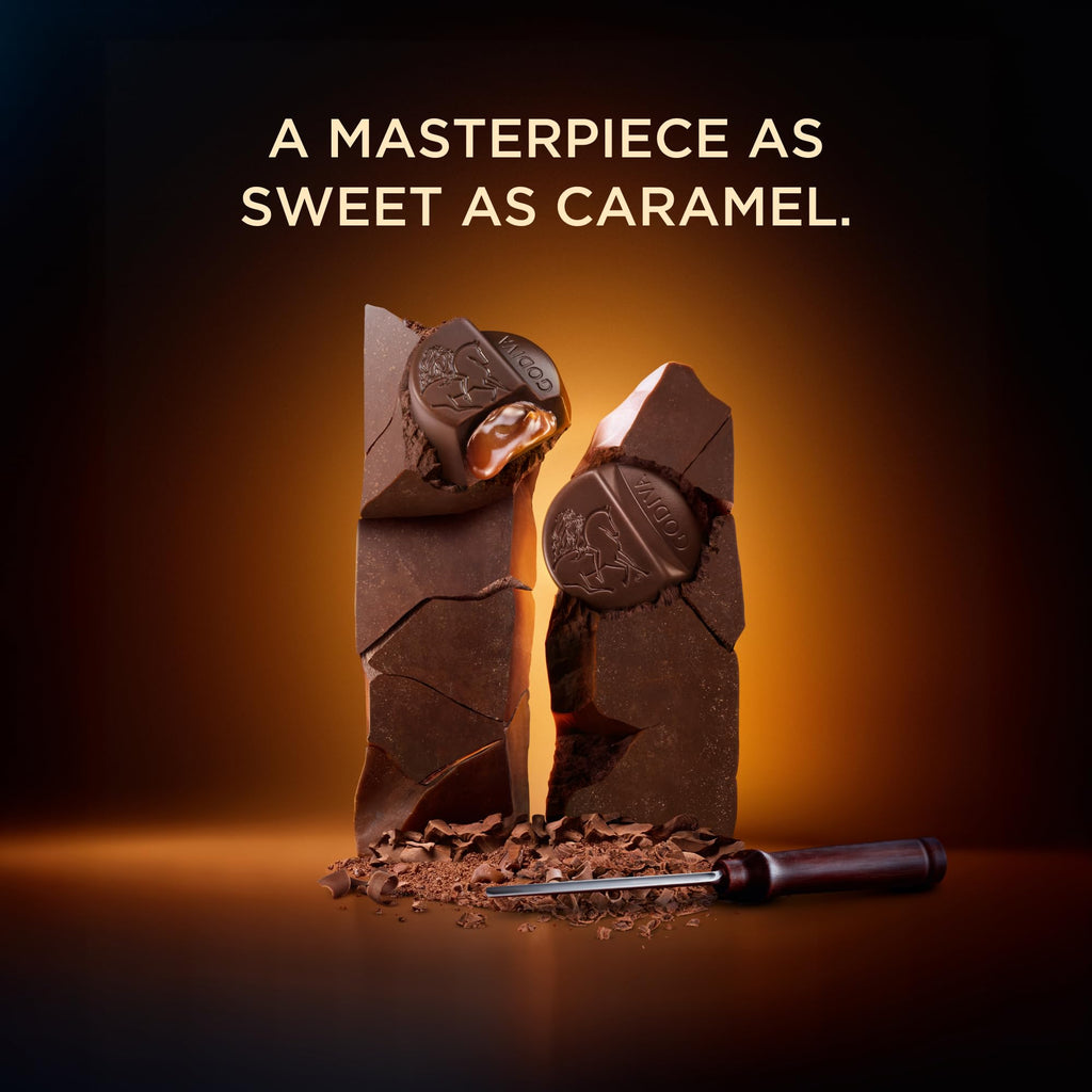 Godiva Masterpiece Chocolate Bag, Individually Wrapped with Ganache Center, Gourmet Gift for Birthday, Holiday, Kosher, Halal, 7oz