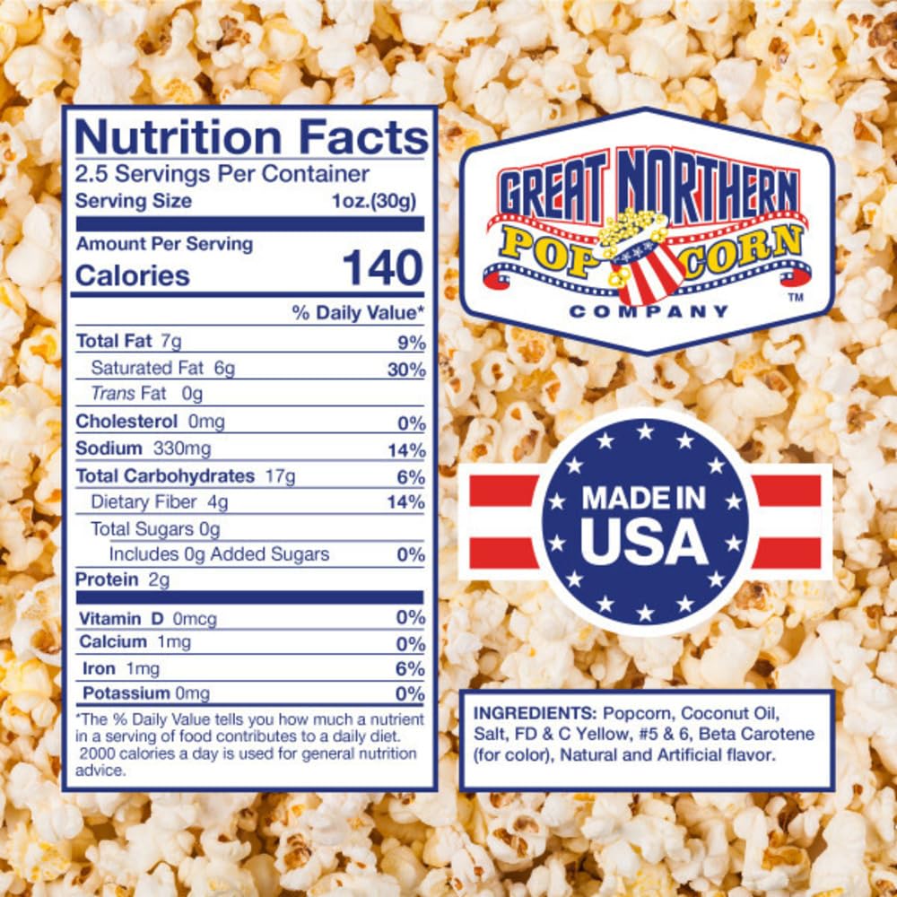 POPCORN Machine Popcorn Packets - All-in-One Movie Theater Style