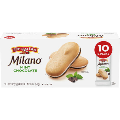 Milano Dark Chocolate Cookies 10 Snack Packs