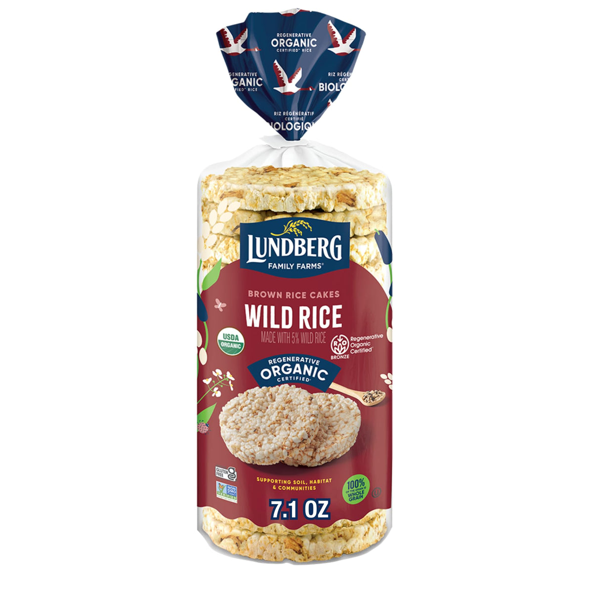 Lundberg Rice Cake Wild Rice Org 8.5 OZ