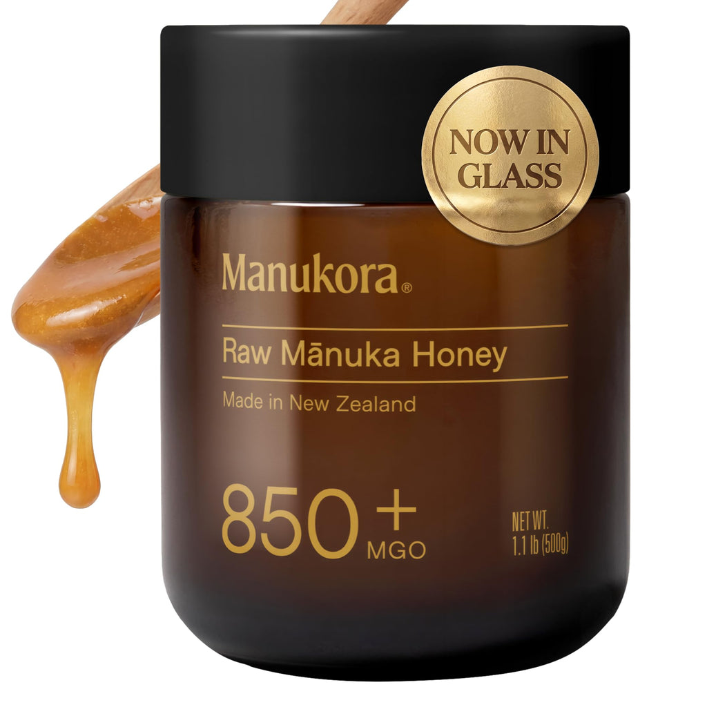 Manukora UMF 20+/MGO 850+ Raw Manuka Honey - Authentic Non-GMO New Zealand Honey, UMF & MGO Certified, Traceable from Hive to Hand
