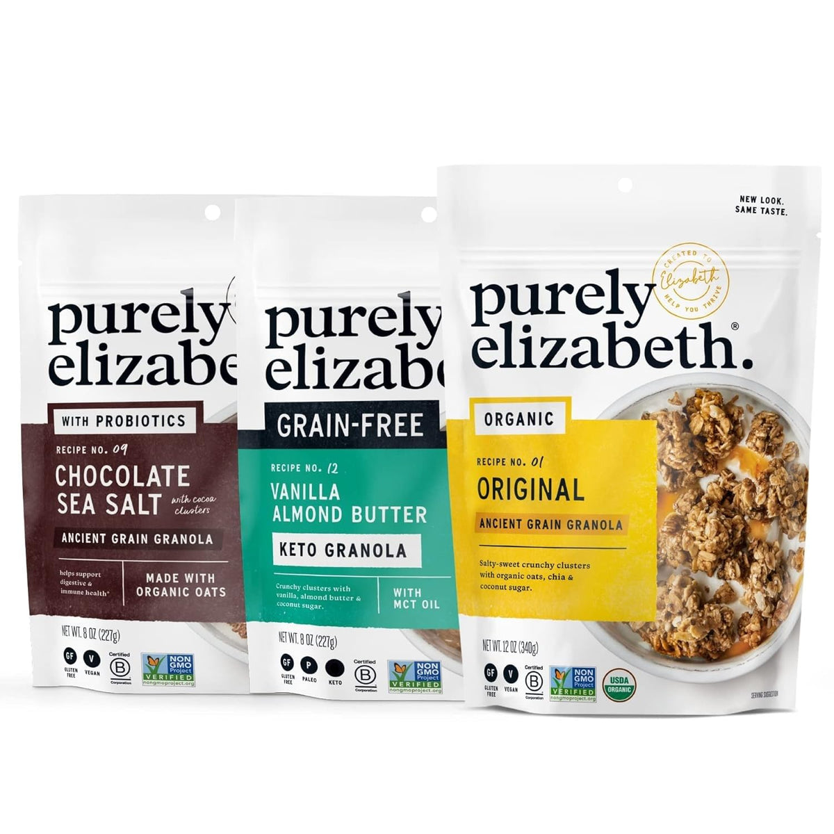 Purely Elizabeth, Ancient Grain Granola, Gluten-Free, Non-GMO