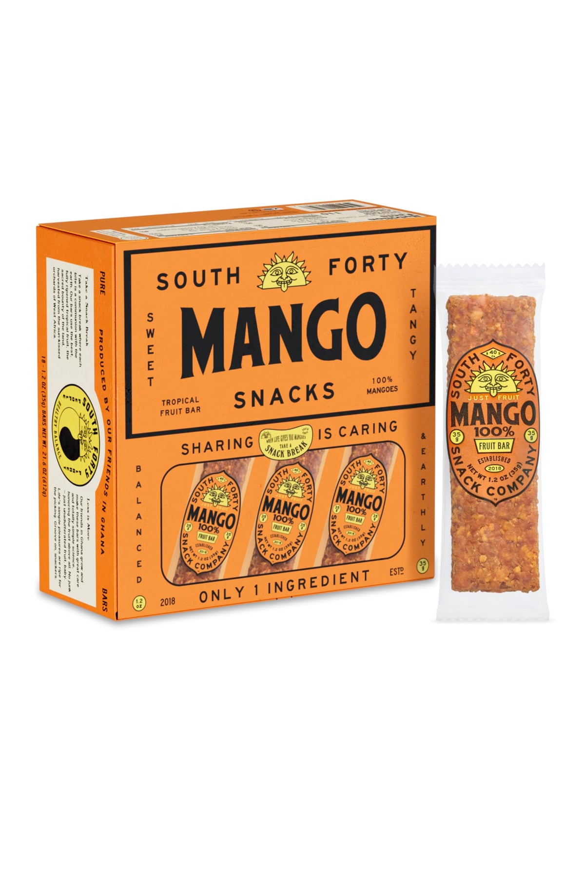 South 40 Snacks Premium Tropical Fruit Bars