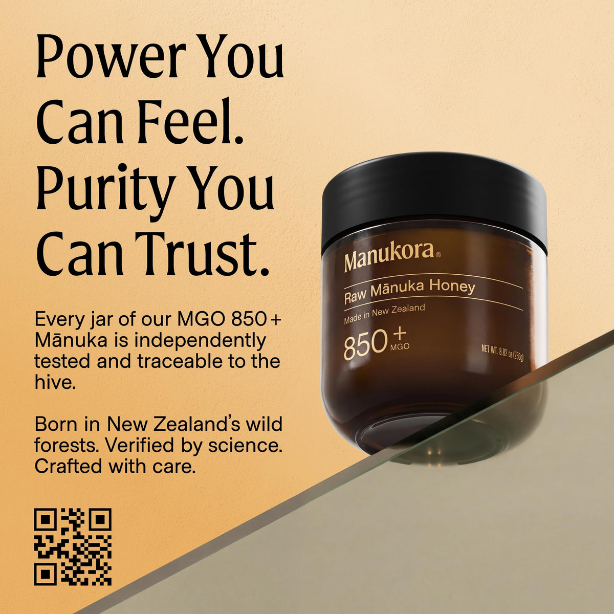 Manukora UMF 20+/MGO 850+ Raw Manuka Honey - Authentic Non-GMO New Zealand Honey, UMF & MGO Certified, Traceable from Hive to Hand