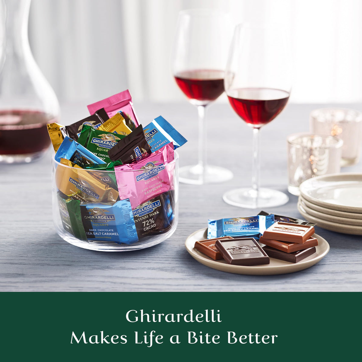 GHIRARDELLI Premium Chocolate Squares Bulk Case