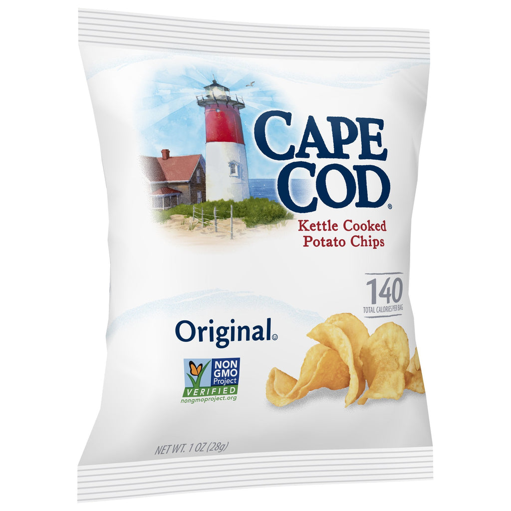 Cape Cod Potato Chips, Original Kettle Cooked, 1 Ounce Bags (Pack of 96)