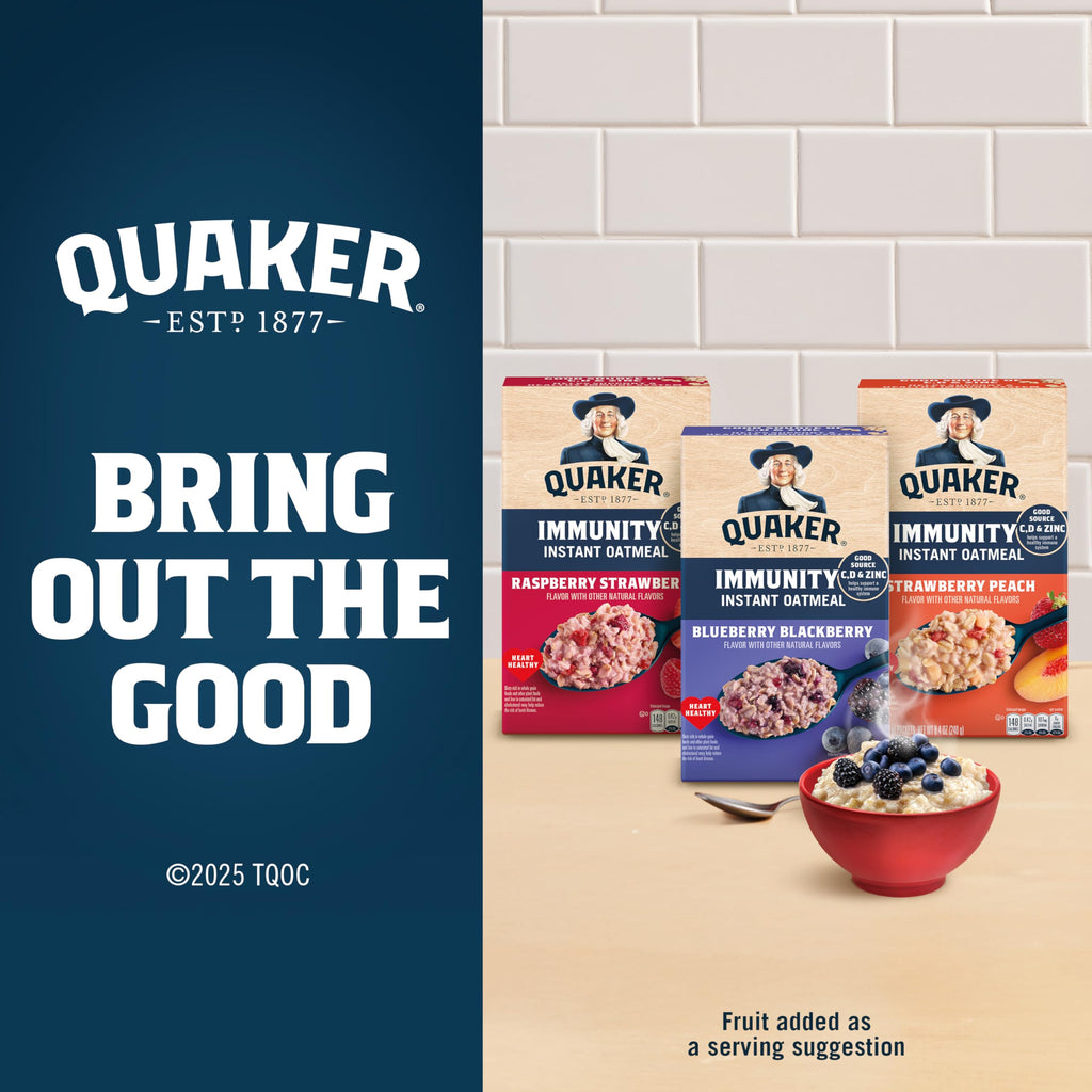 Quaker Instant Oatmeal Maple Brown Sugar, Breakfast Cereal, 48 Packets (Packaging Will Vary)