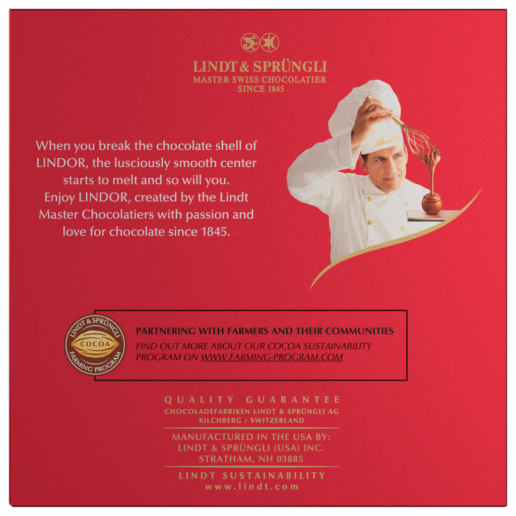 Lindt LINDOR Assorted Chocolate Truffles 90 Count Mother’s Day Chocolate Gift Box