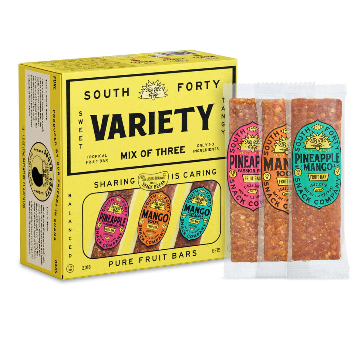 South 40 Snacks Premium Tropical Fruit Bars