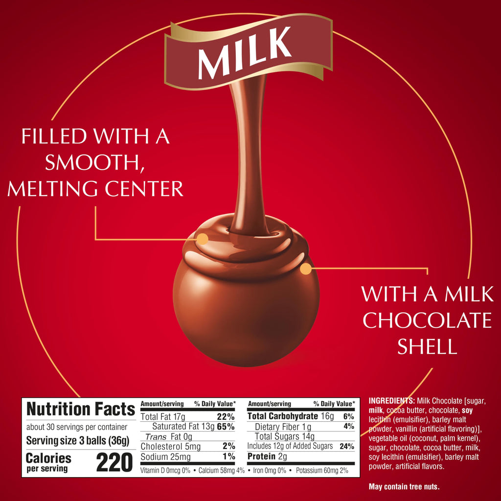 Lindt LINDOR Assorted Chocolate Truffles 90 Count Mother’s Day Chocolate Gift Box