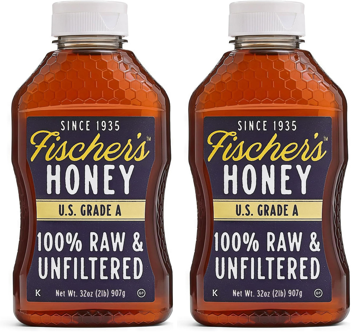 Fischer's Raw Unfiltered Local Honey 40 Oz