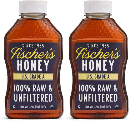 Fischer's Raw Unfiltered Local Honey 40 Oz