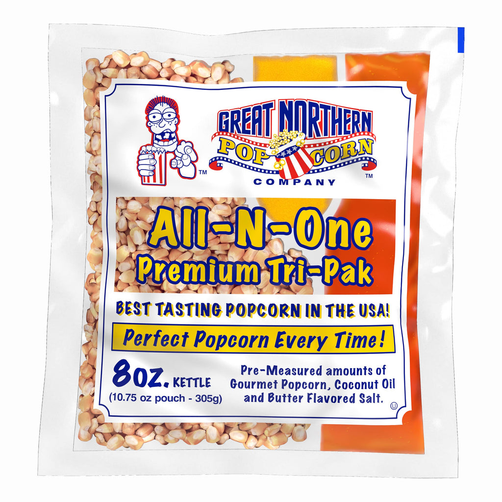 Great Northern Popcorn Company Antique Style Popcorn Popper, 8 oz Packs, Kernels, Pack of 40