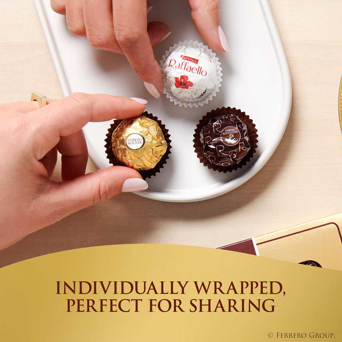 Ferrero Collection, Premium Assorted, Hazelnut, Dark Chocolate and Coconut, 48 Count Premium Treats, 6.1 oz