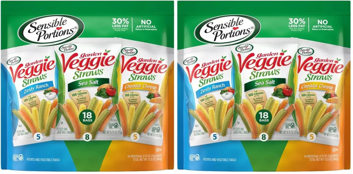Sensible Portions Garden Veggie Straws 18ct Polybag Variety Pack