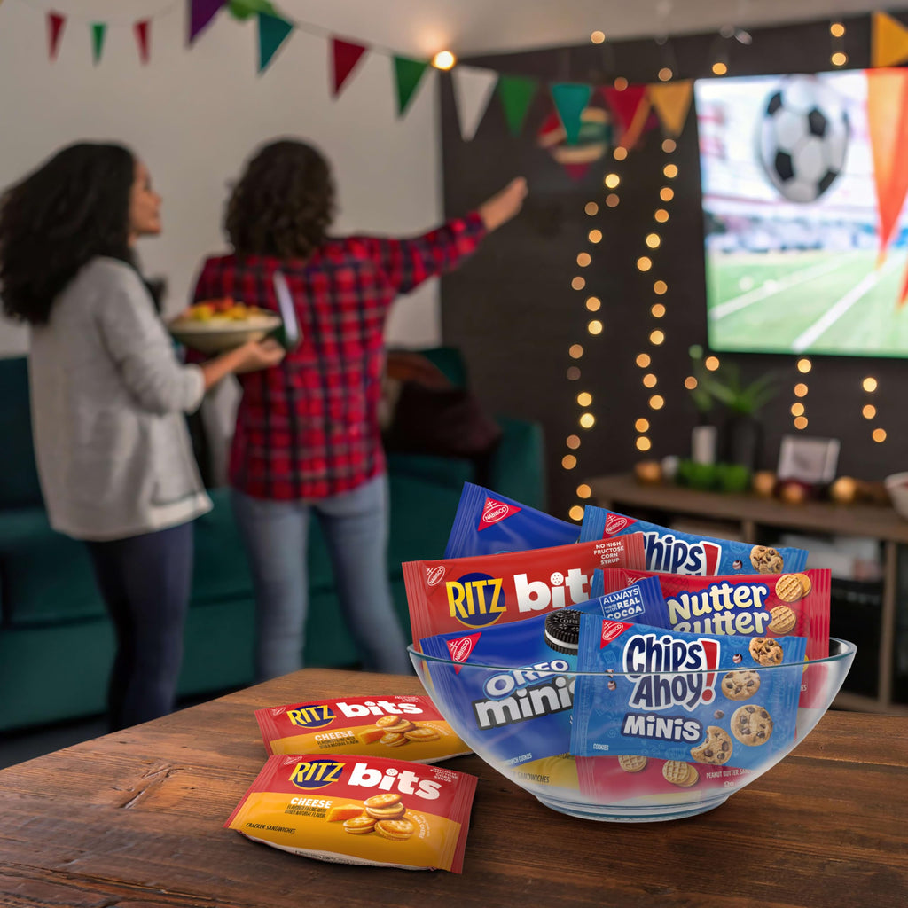 Nabisco Classic Mix Variety Pack, OREO Mini, CHIPS AHOY! Mini, Nutter Butter Bites, RITZ Bits Cheese, 20 Snack Packs