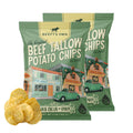 Beefy’s Own Beef Tallow Potato Chips - Kettle Chips Made Without Seed Oils, Gluten Free, Crispy, and Thick Cut - Old-Fashioned Small Batch Fried in Beef Tallow