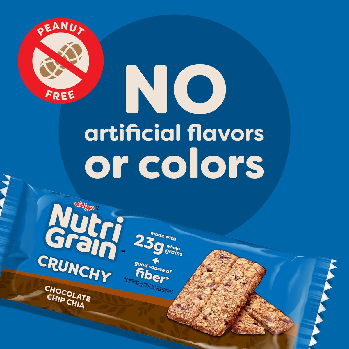 Nutri-Grain Crunchy, Fiber Snacks, Whole Grain (12 Boxes, 120 Bars)