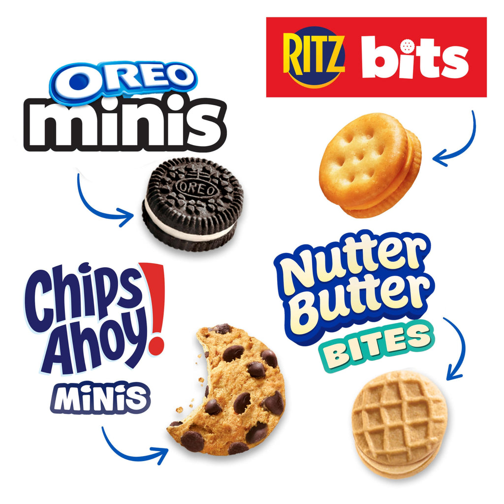 Nabisco Classic Mix Variety Pack, OREO Mini, CHIPS AHOY! Mini, Nutter Butter Bites, RITZ Bits Cheese, 20 Snack Packs