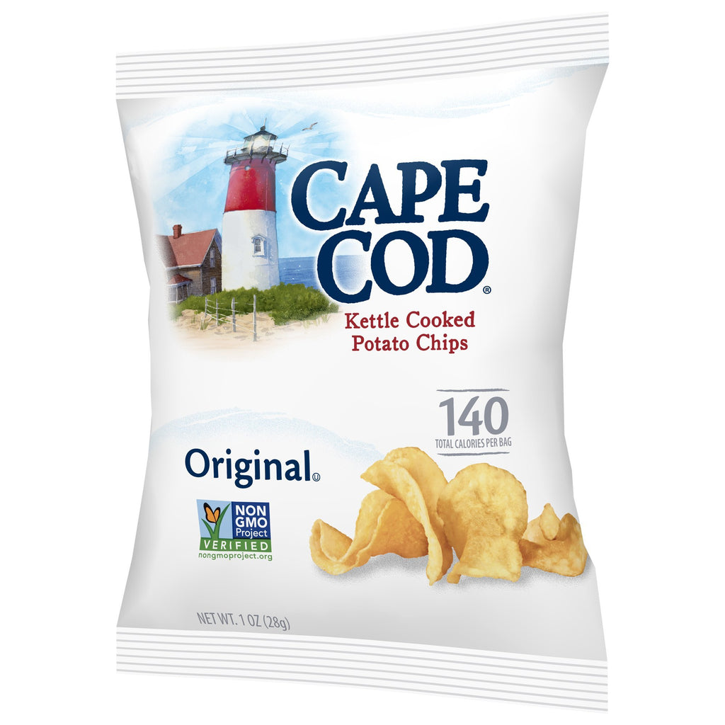 Cape Cod Potato Chips, Original Kettle Cooked, 1 Ounce Bags (Pack of 96)
