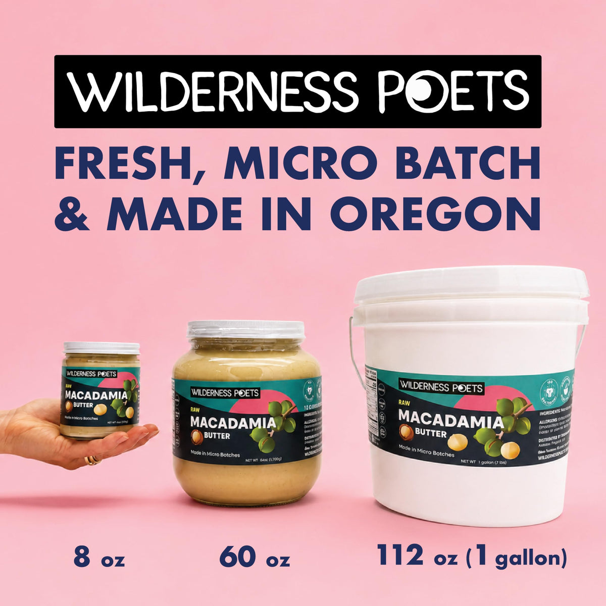 Wilderness Poets Raw Macadamia Butter