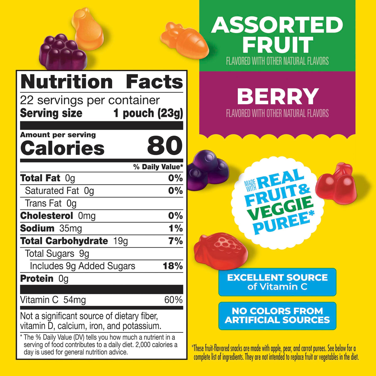 Mott's Fruit Flavored Snacks, Berry and Assorted Fruit