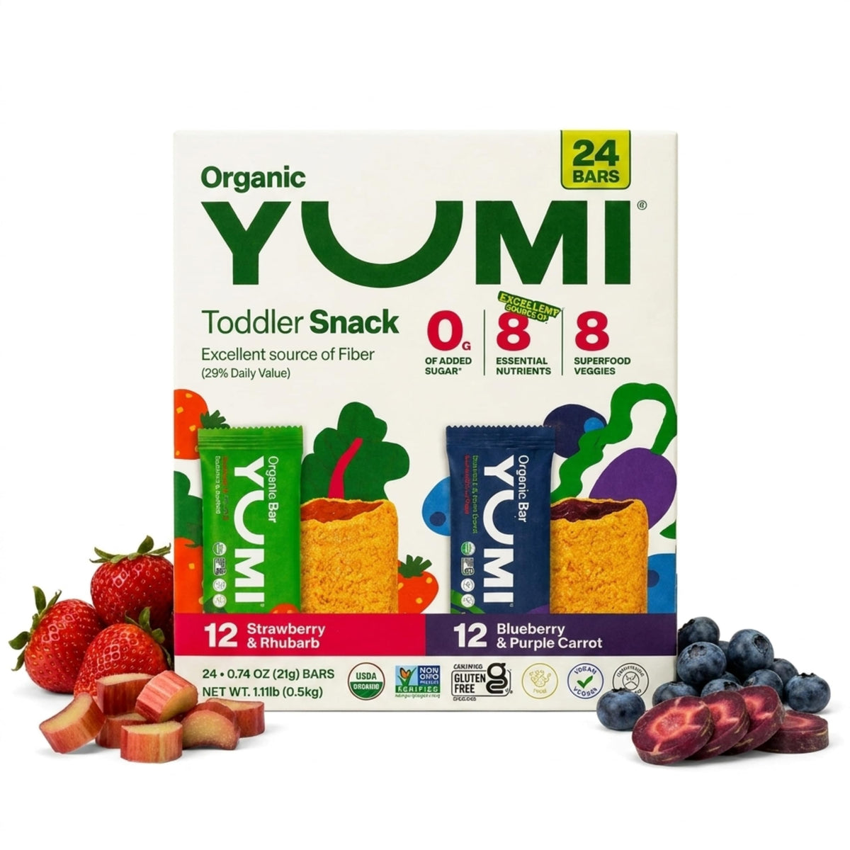 Yumi Organic Toddler Snack Bars No Added Sugar