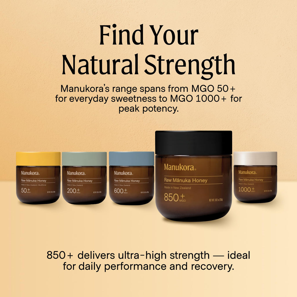 Manukora UMF 20+/MGO 850+ Raw Manuka Honey - Authentic Non-GMO New Zealand Honey, UMF & MGO Certified, Traceable from Hive to Hand