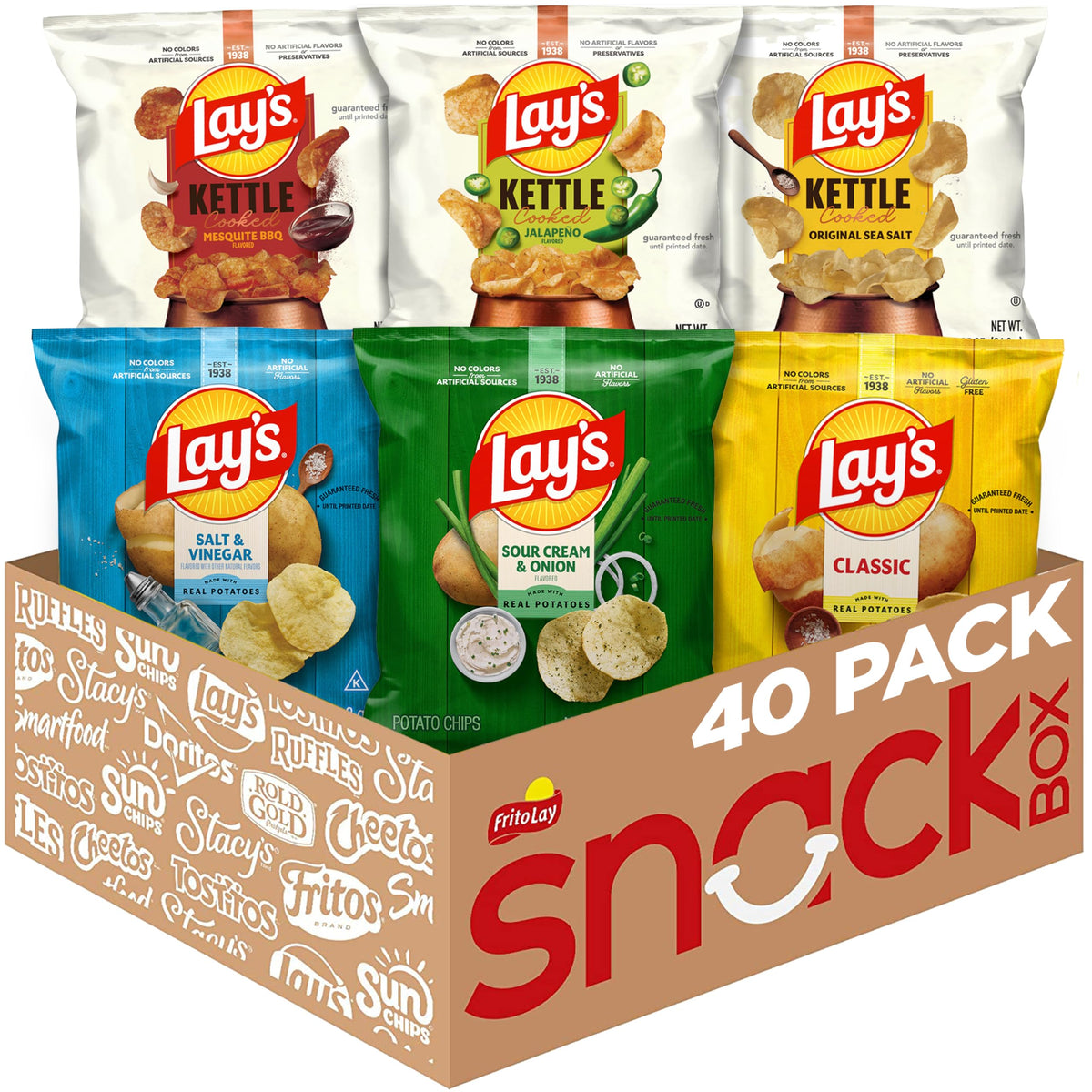 Lay's Classic Potato Chips Assorted Flavor Pack