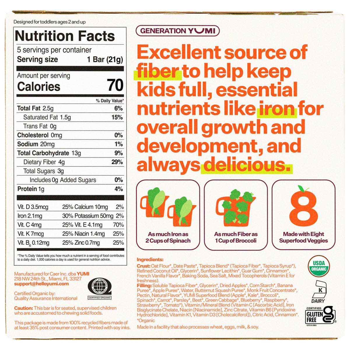 Yumi Toddler Snack Bar