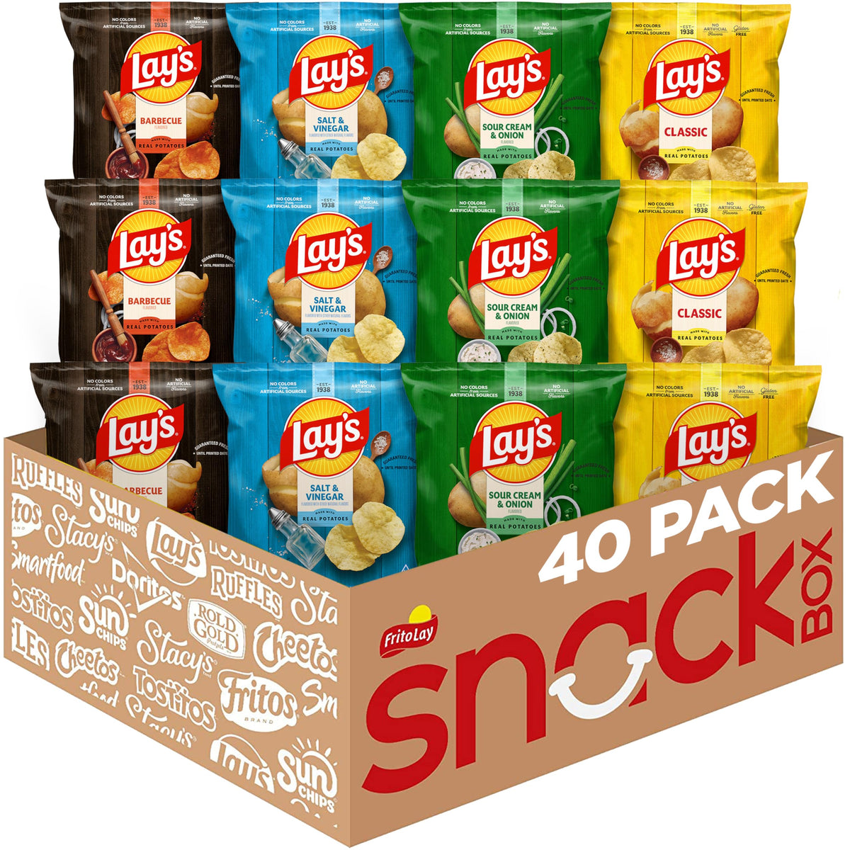 Lay's Classic Potato Chips Assorted Flavor Pack